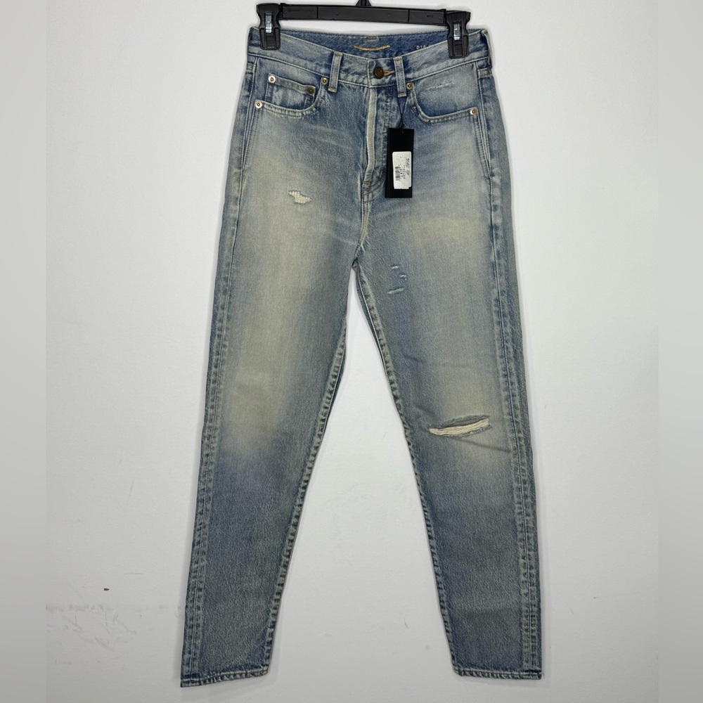 Saint Laurent Slim Fit Jeans Blue Women’s 25